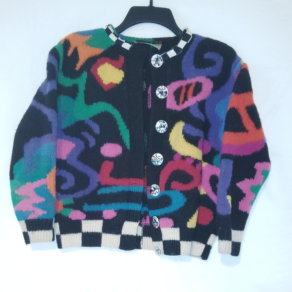 Colorful Abstract Pattern Women's Sweater